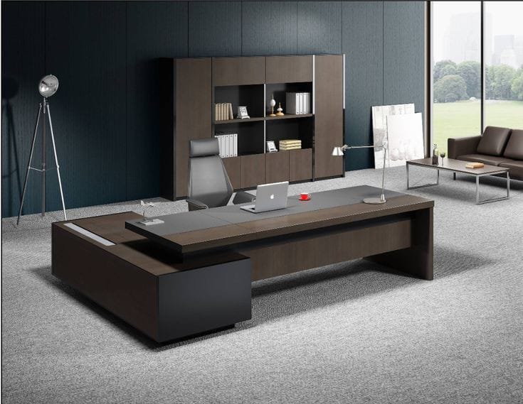 تصميم مكتب مدير فاخر – تصميم يعكس قوة الحضور وهيبة المكان
